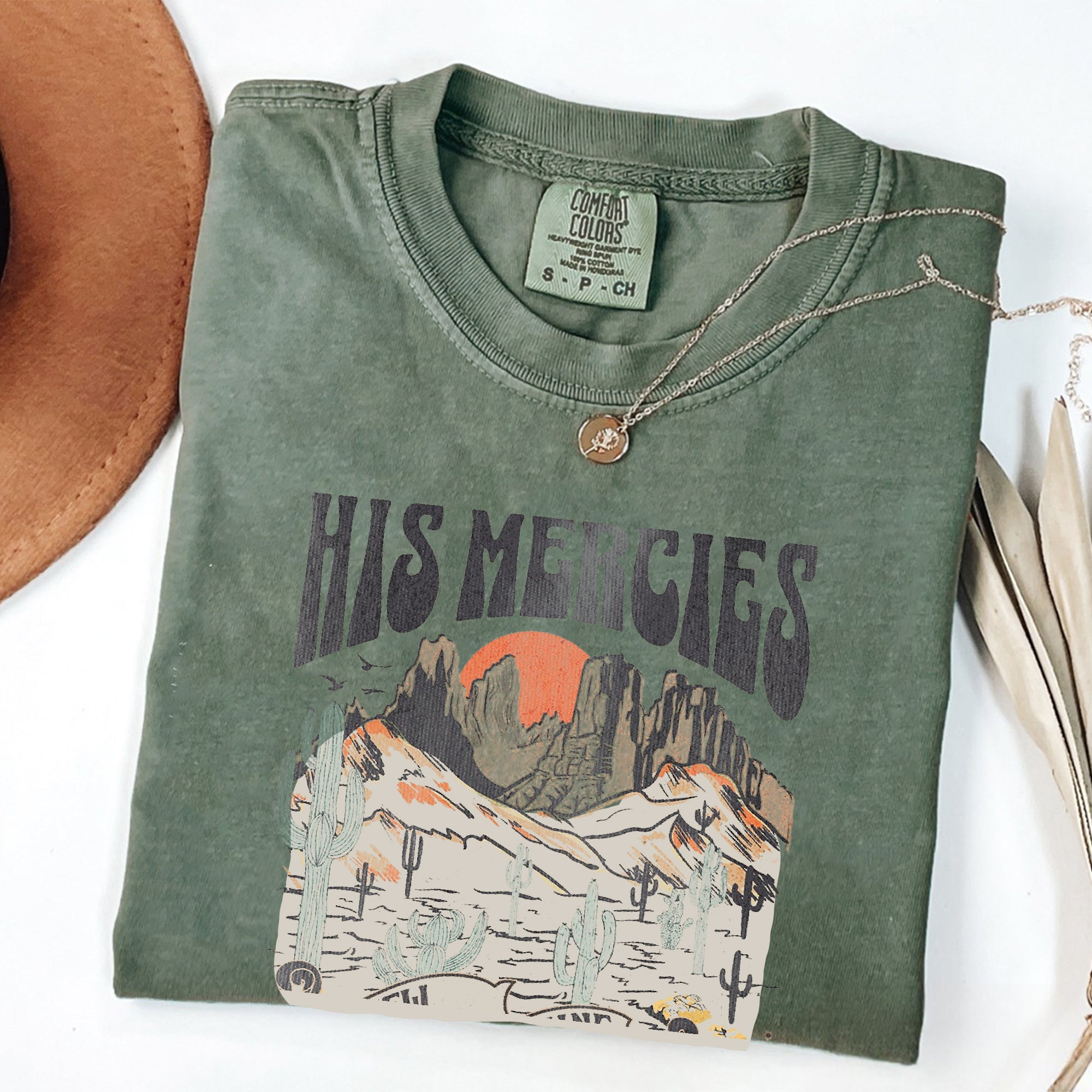 Boho Christian Shirts Christian TShirts Bible Verse Shirt Trendy Christians T Shirts Jesus Apparel Faith Based Shirt His Mercies Are New